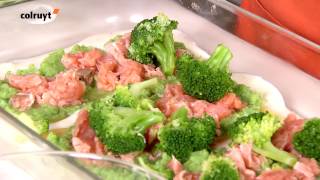 Recept Lasagne met zalm en broccoli  Colruyt [upl. by Llehsad587]