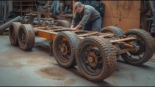 Man Builds AMPHIBIOUS Vehicle from Old Car Parts  by DonnDIY [upl. by Sloatman]