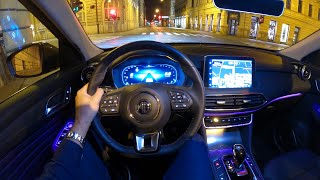 MG HS 2024 FACELIFT  night POV test drive amp FULL REVIEW 162 HP Luxury [upl. by Boser843]