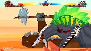 Kong vs Skullzilla with Healthbars  Godzilla Animations [upl. by Litta]