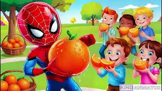 Colors Songs  Colors Learn Songs With SpiderMan [upl. by Dahsraf]