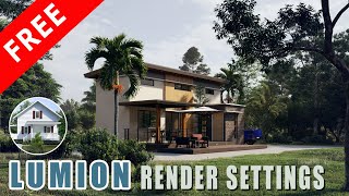 FREE LUMION Render Settings Lumion Effects Plus Bunos Tips [upl. by Peltz]