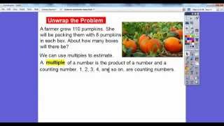 Estimate Quotients Using Multiples  Lesson 41 [upl. by Chryste33]