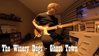 The Winery Dogs  Ghost Town WITH TABS  Juha Aitakangas [upl. by Eniladam]