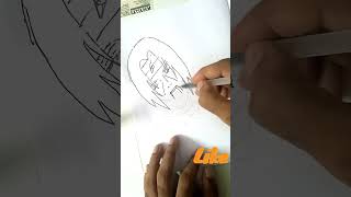 Itachi Uchiha drawing scribing art anime ninejuices [upl. by Devondra731]