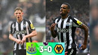 Newcastle vs Wolves 30 EPL highlights 2024  Isak goal  Gordon goal  Livramento goal [upl. by Nike]