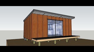 6mx3m sleepout with monopitch roof designed for high wind zone New Zealand [upl. by Aidnic278]