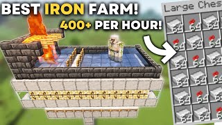 simple iron farm for minecraft bedrock 120 [upl. by Ayouqat968]