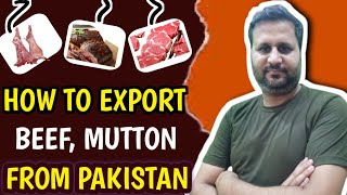 How to Export Beef from Pakistan  ImportExport of Halal Meat beef and Mutton  Business idea [upl. by Nwahsirhc]