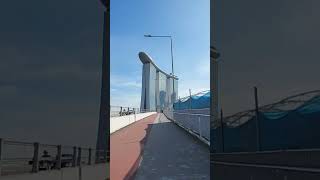 Timelapse helix bridge to marina bay sands [upl. by Einnod499]