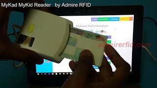 MyKad and MyKid Smart Card Reader Scanner Device with Software by Admire RFID  Malaysia IC card [upl. by Terpstra882]