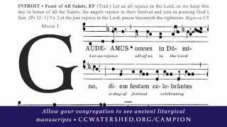 “Gaudeamus” INTROIT • Gregorian Chant for All Saints [upl. by Analrahc]