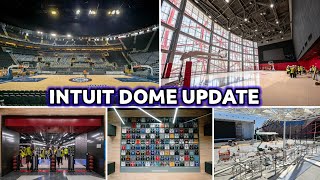 AMAZING MOST EXPENSIVE ARENA Intuit Dome Construction Update Interior Plaza Court BJersey Wall [upl. by Grissom]