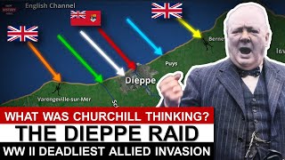 The DIEPPE Raid EXPLAINED with animated maps [upl. by Sinnod532]