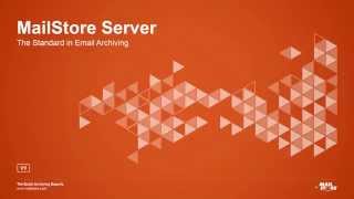 Product Demo Email Archiving with MailStore Server [upl. by Latvina696]