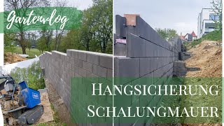 Schalungsmauer herstellen Raupendumper lohnt sich der Kauf Gartenvlog Die Siwuchins [upl. by Fidelity848]