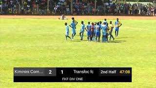 Kiminini Combined vs Transfoc FC  FKF DIV One  Transnzoia Derby [upl. by Poppas]