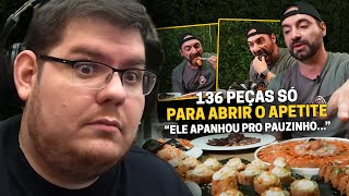 CASIMIRO REAGE CORBUCCI COMENDO 5KG DE COMIDA JAPONESA  AMERICAN JAPA SUSHI  Cortes do Casimito [upl. by Namruht]