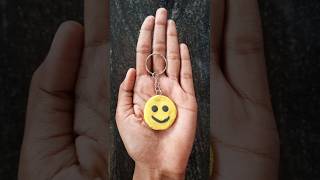 Smiley Keychain making using Super Clay  Easy Clay Figurines [upl. by Aivitnahs]