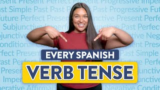 The Ultimate Guide to EVERY SPANISH VERB TENSE [upl. by Ahsenyt]