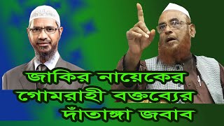 ডাঃ জাকির নায়েককে চরম ধোলাই দিলেন  Allama Nurul Islam Olipuri  New Waz 2019 [upl. by Ainivad]