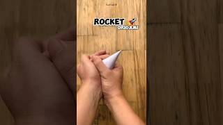 How to make a paper rocket shorts origami [upl. by Eicak]