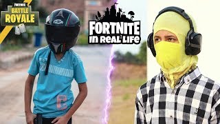 Fortnite in Real Life  Battle Royale  A Futuristic Short film VFX Test [upl. by Aihsoj996]