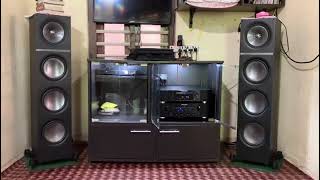 Marantz PM8006 Integrated Amplifier paired kef tower speakers [upl. by Winter]