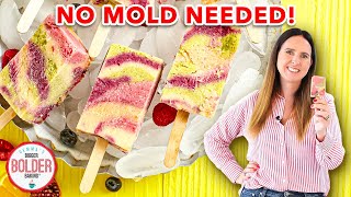 Tie Dye Popsicle Recipe No Popsicle Mold Needed [upl. by Gizela321]