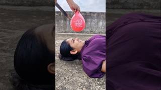 water balloon cutting challange 🎈TomampJerry 👍DiyaIshwarya shorts [upl. by Acinemod]