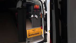 Electricians van tour transit connect with van vault slider [upl. by Attiuqal387]