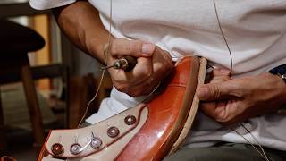 Making HANDMADE Classic Button Boots [upl. by Oiralih50]