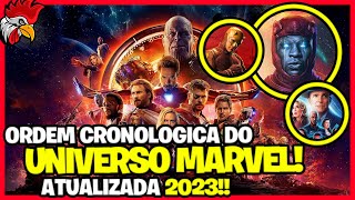 CRONOLOGIA DO UNIVERSO MARVEL 2023 ATUALIZADA COM TODOS OS FILMES E SÉRIES EM ORDEM CRONOLÓGICA [upl. by Syl]