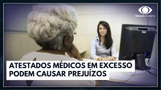 Epidemia de atestados médicos causa perda para empresas  Jornal da Band [upl. by Tselec]