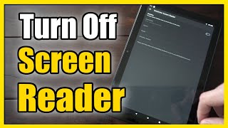 How to Turn Off Voiceview Screen Reader on Amazon Fire HD 10 Tablet Fast Method [upl. by Artus]