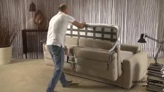 Divano letto Federica con materasso da 18 cm  Federica sofa bed with 7quot mattress [upl. by Ninerb]