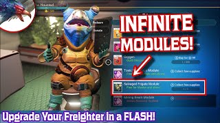 Get INFINITE Salvaged Frigate Modules FAST amp EASY in No Mans Sky in 2024 [upl. by Ydnat]