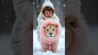 Snow Day Adventure with a Baby and a PinkManed Lion 🦁💖 [upl. by Aleta]