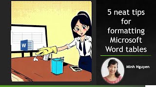 5 neat tips for formatting Microsoft Word tables  Part 1 [upl. by Chobot19]