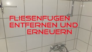 Fugen entfernen und erneuern Mit dem BOSCH GWS 10876 VEC [upl. by Etnuaed]