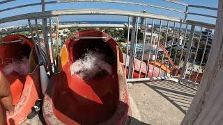 The Quest of Herakles WaterSlide at WaterWorld in Ayia Napa Cyprus [upl. by Odille9]