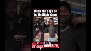 Meek Mill says he is ‘No Diddy Gang’ from now on😳🗣️ [upl. by Orbadiah]