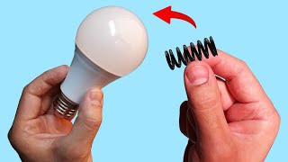 Take a Common Spring and Fix All the LED Lamps in Your Home How to Fix or Repair LED Bulbs Easily [upl. by Nosnibor377]