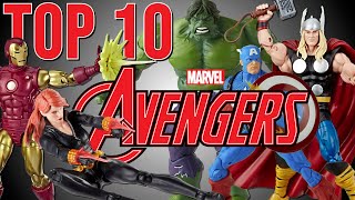 Top 10 Marvel Legends Avengers Figures [upl. by Bekah128]