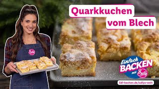 Käsekuchen trifft Streusel  Saftiger Quarkkuchen vom Blech  Rezepte für Lidl von Sallys Welt [upl. by Rockefeller]