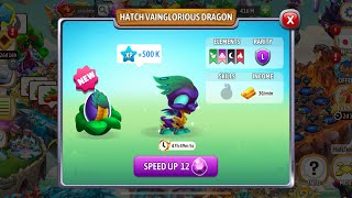 Hatch Vainglorious dragon in dragon city dragoncitygameplay [upl. by Ahseele]