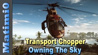 Transport Chopper Owns the Sky  Double Vision  Battlefield 4 [upl. by Aeht]