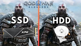 HDD Vs SSD  God Of War Ragnarök [upl. by Fihsak]