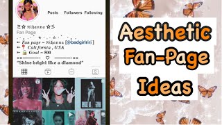 How to have an Aesthetic fanpage Feed [upl. by Assenov]