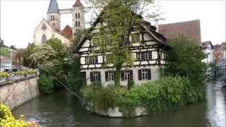 Old Town Medieval area of Esslingen am Neckar Germany [upl. by Eirotal]